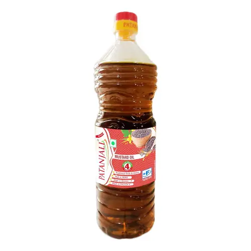 Patanjali Kachi Ghani Mustard Oil Bottle