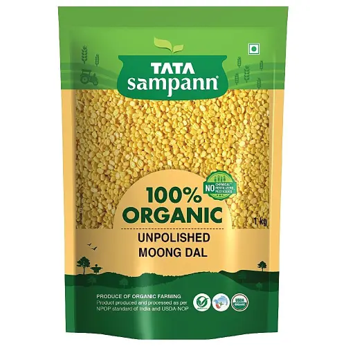 Tata Sampann Organic Unpolished Moong Dal