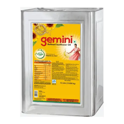 Gemini Sunflower Oil Tin (15 L)