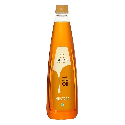 Gulab Cold Pressed Mustard Oil Bottle