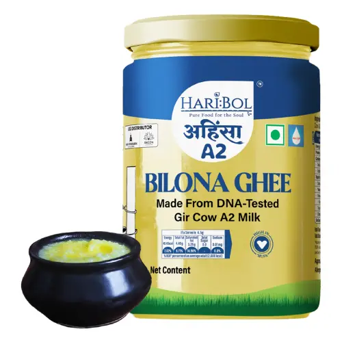 Haribol A2 Bilona Desi Gir Cow Ghee (500 ml)