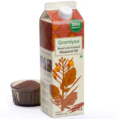 Gramiyaa Wood Cold Pressed Mustard Oil