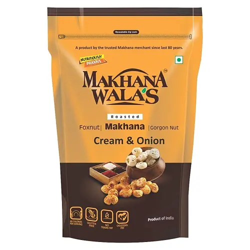 Makhanawala's Roasted Makhana (Foxnuts) Cream & Onion