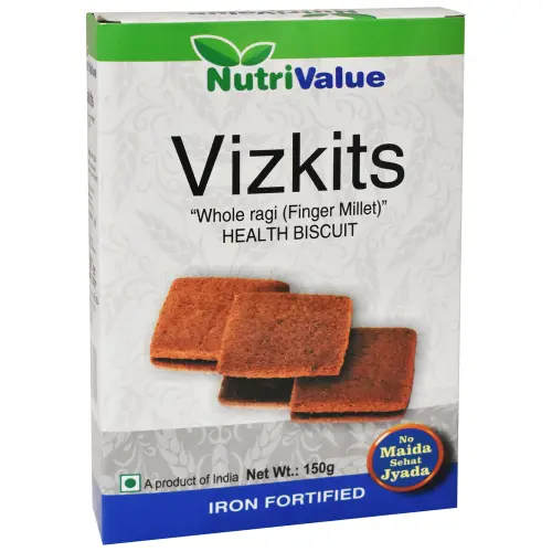Nutrivalue Whole Ragi Health Vizkits Biscuits