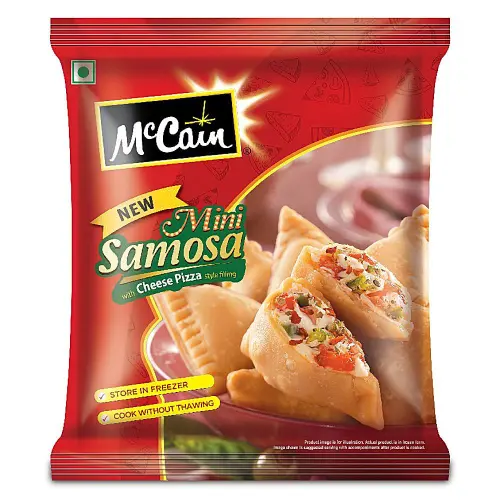McCain Mini Samosa - Cheese Pizza Filling