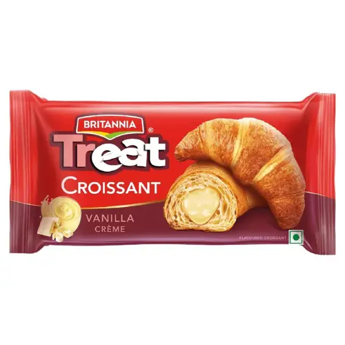 Britannia Treat Croissant Vanilla Creme Roll