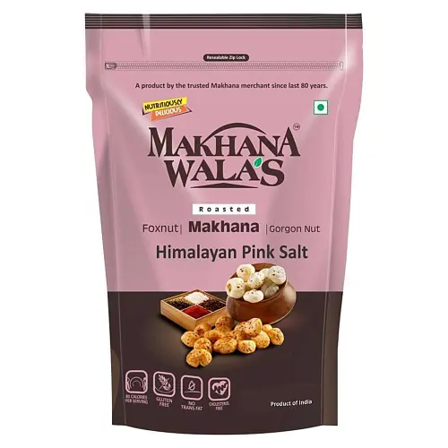 Makhanawala's Roasted Makhana (Foxnuts) Himalayan Pink Salt