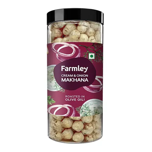 Farmley Cream & Onion Makhana Jar