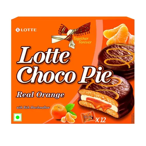 Lotte Choco Pie Real Orange