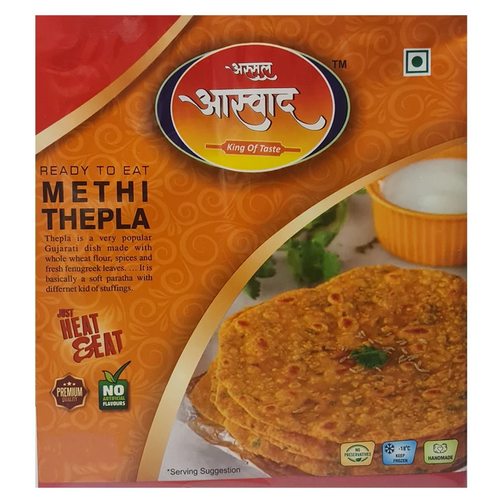 Assal Aaswad Methi Thepla