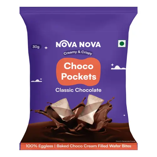 Nova Nova Choco Pockets Classic Chocolate Wafer Bites