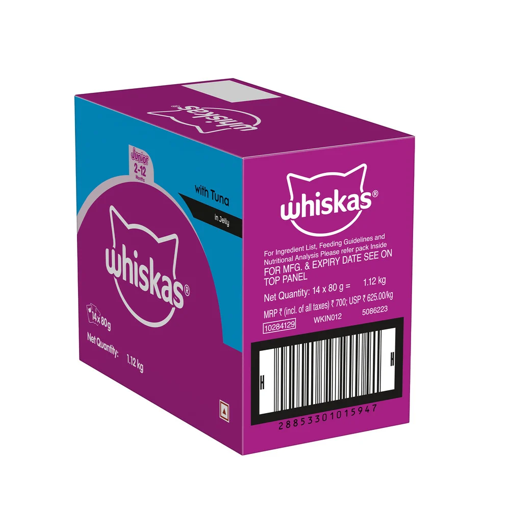 Whiskas Tuna In Jelly 2-12 Months Cat Food