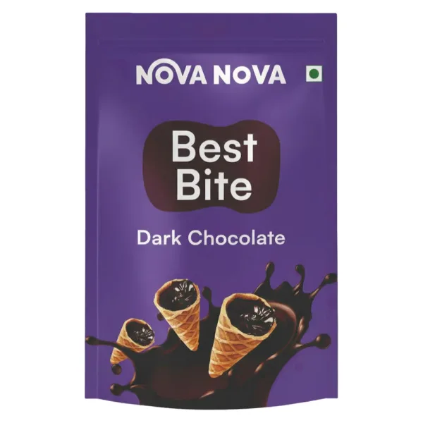 Nova Nova Best Bite Dark Chocolate Choco Filled Cones