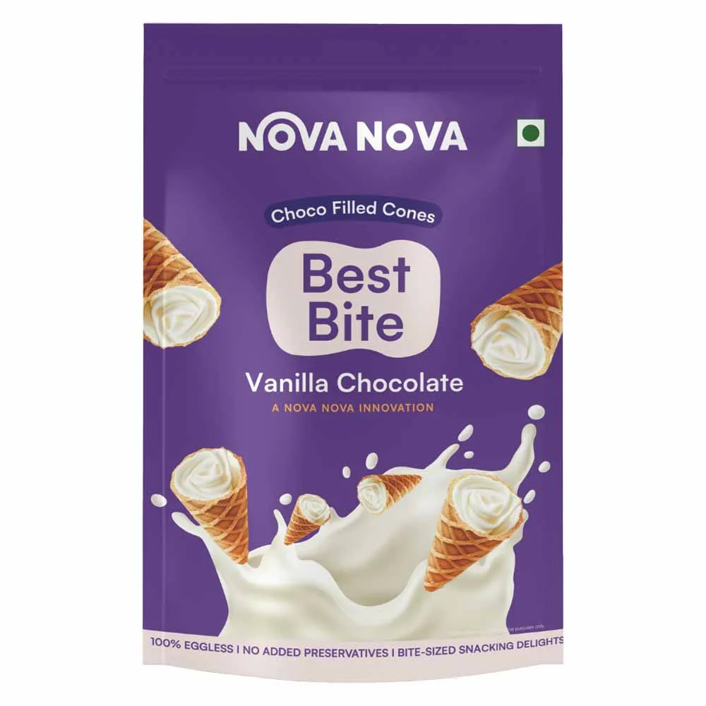 Nova Nova Best Bite Vanilla Chocolate Choco Filled Cones