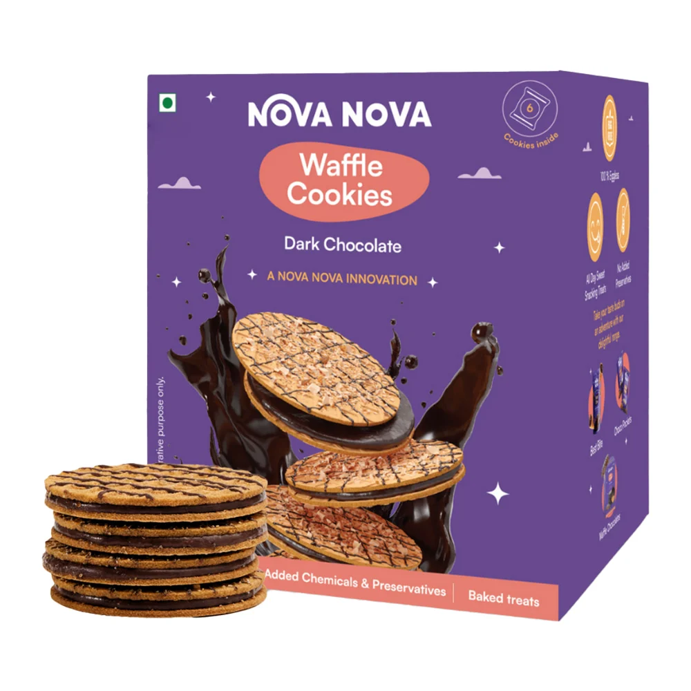 Nova Nova Waffle Cookies Dark Chocolate