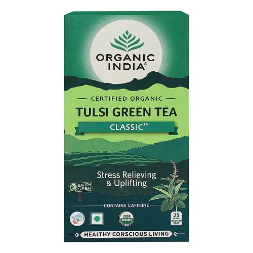 Organic India Tulsi Green Tea Bags - Classic