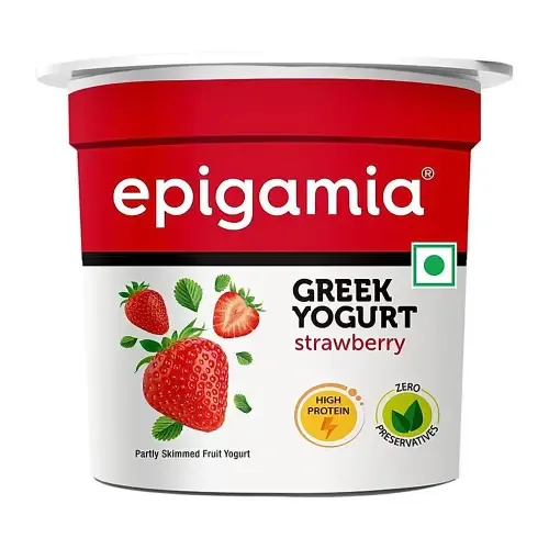 Epigamia Low Fat Greek Yogurt Strawberry
