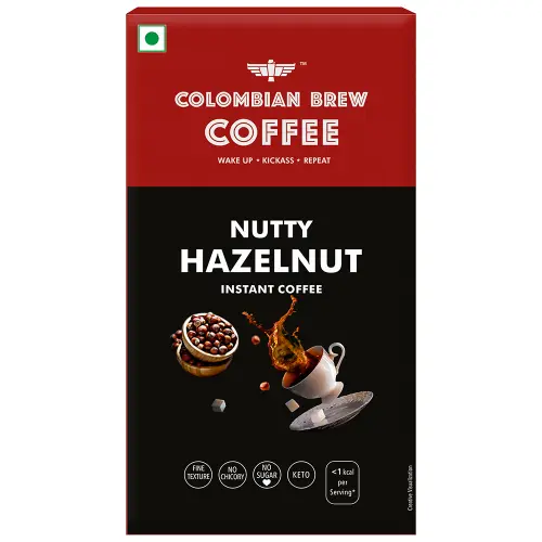 Colombian Brew Instant Coffee Nutty Hazelnut
