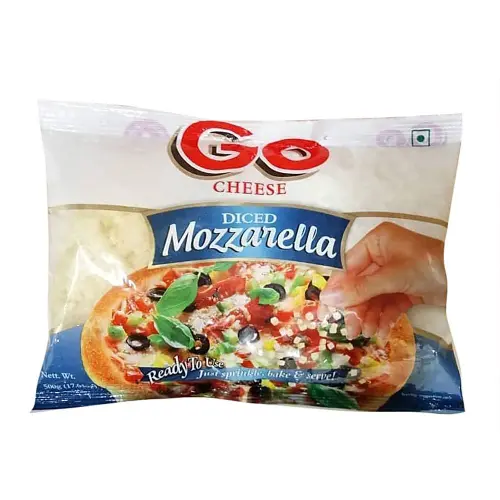 Go Cheese Diced Mozzarella Shredded