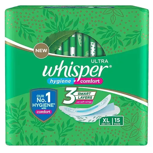 Whisper Ultra No Gaps No Leaks Sanitary Pads (XL)