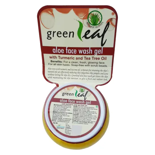 Green Leaf Aloe Face Wash Gel
