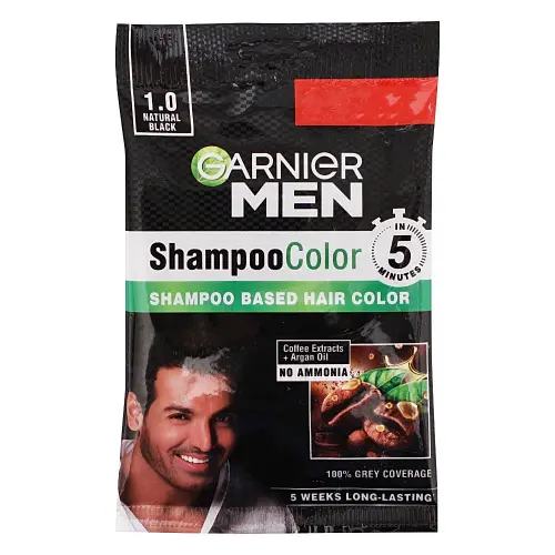 Garnier Men Shampoo Colour 1.0 Natural Black - 10 ml +10 ml