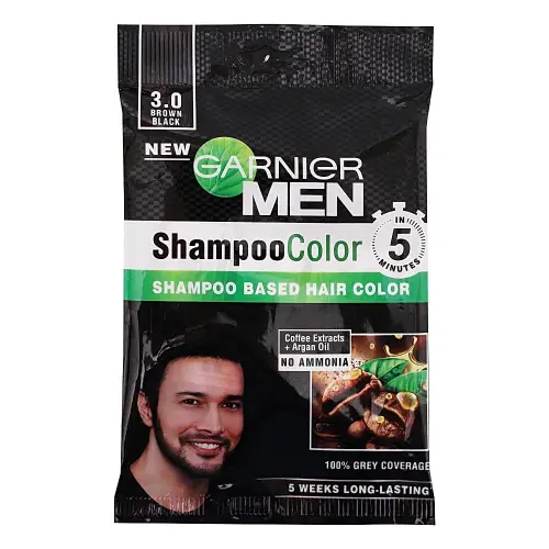 Garnier Men Shampoo Colour 3.0 Brown Black - 10 ml + 10 ml