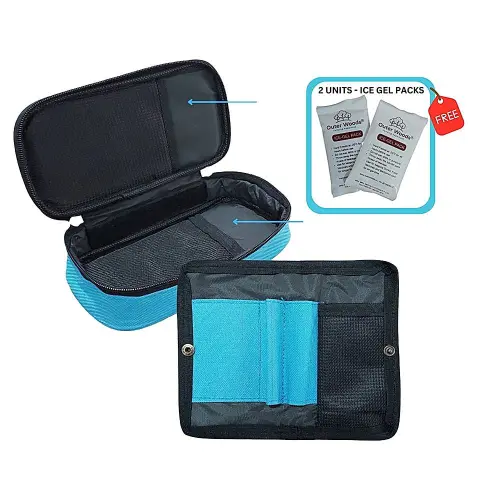 Outer Woods Insulin Cooling Travel Pouch (Sky Blue) - 300 g