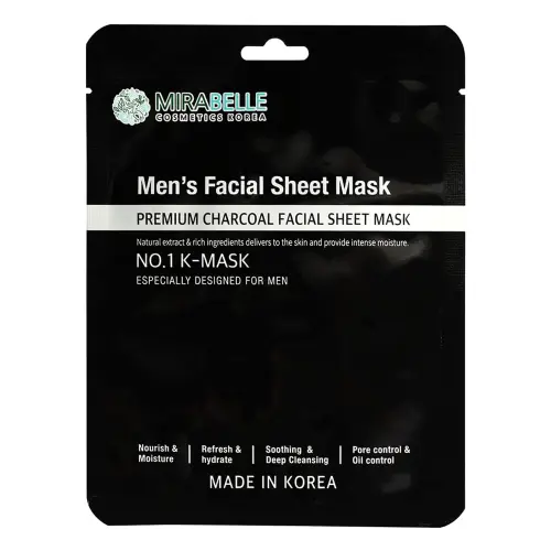 Mirabelle Men's Facial Sheet Mask