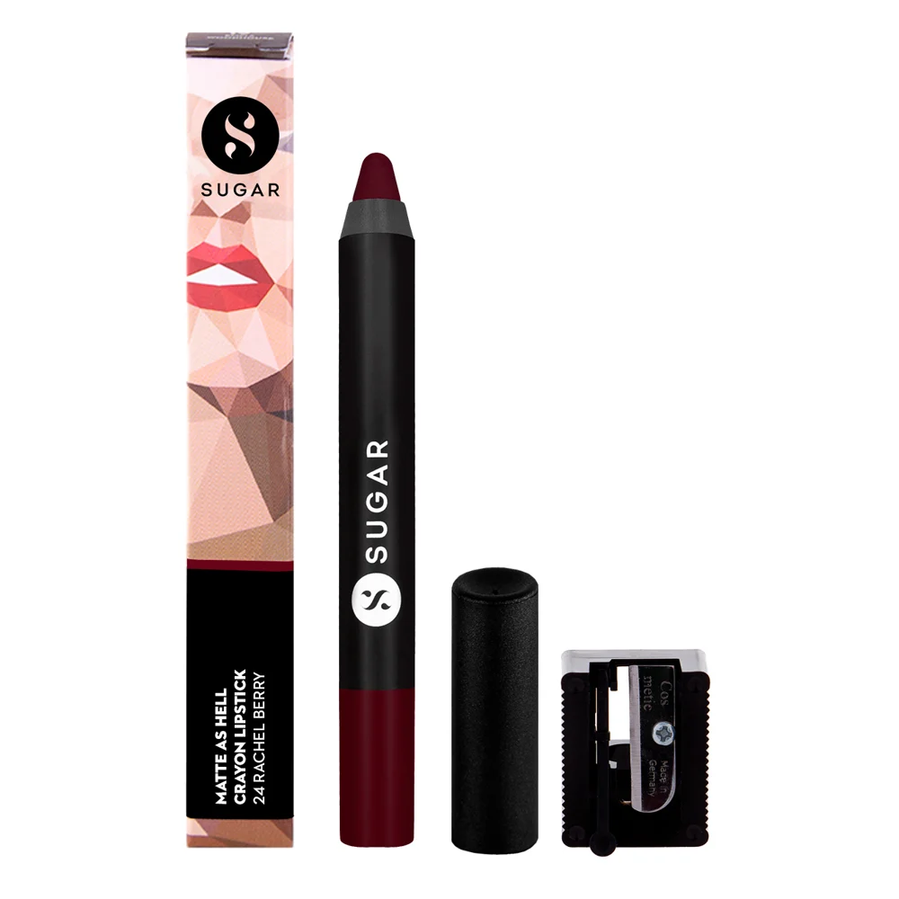 Sugar Matte As Hell Crayon Lipstick - 24 Rachel Berry