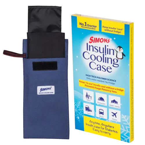 Simons Insulin Cooling Case (Travel Pouch) - Blue
