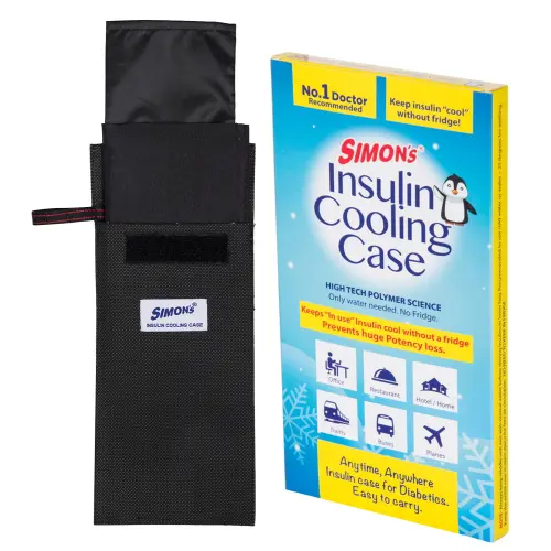 Simons Insulin Cooling Case (Travel Pouch) - Black