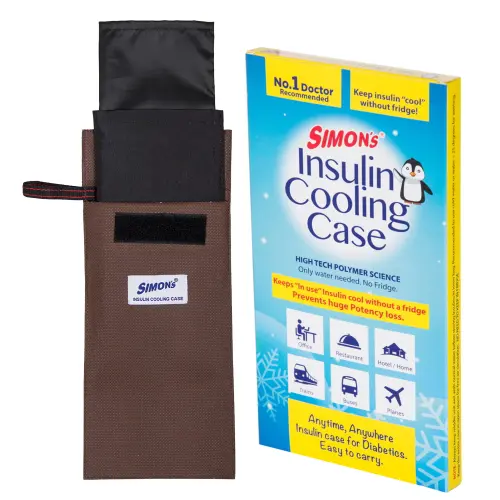 Simons Insulin Cooling Case (Travel Pouch) - Brown