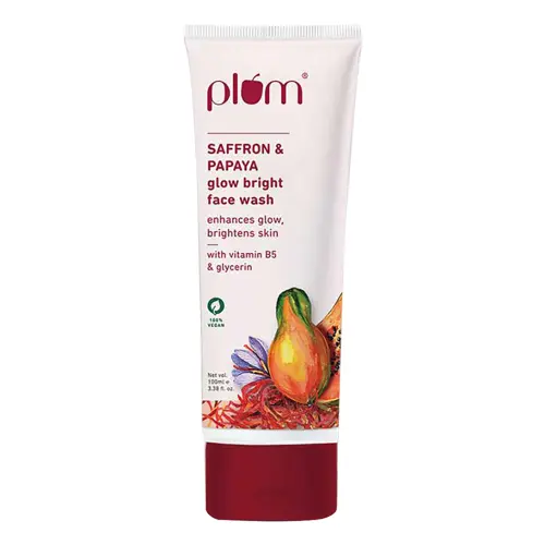 Plum Saffron & Papaya Glow Bright Face Wash