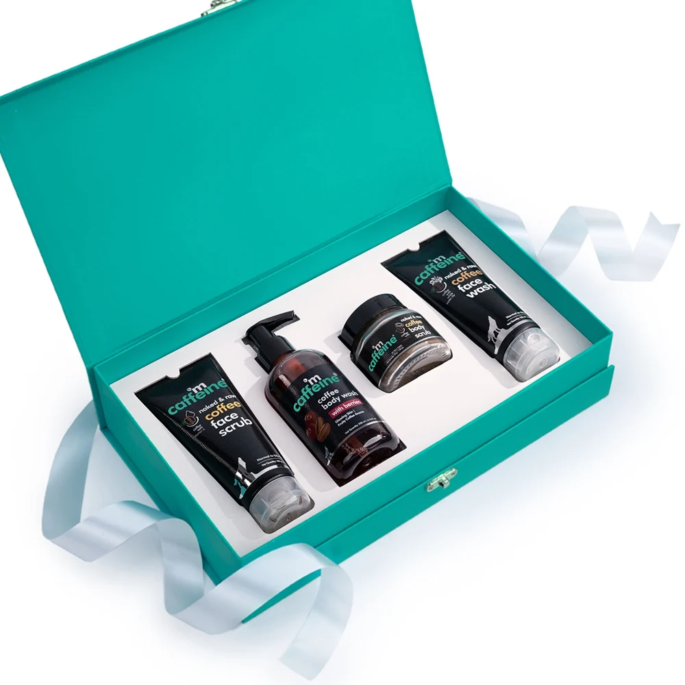 mCaffeine Coffee Shower Temptations Gift Kit for Men & Women