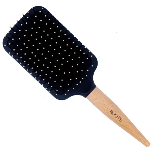 Roots Hair Brush (BWR88) Paddle - Brown
