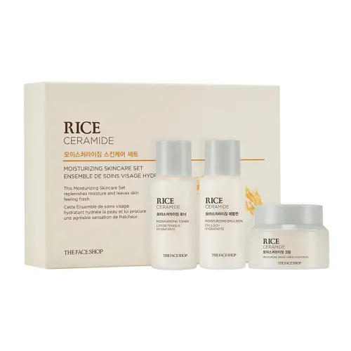 The Face Shop Rice Ceramide Moisturizing Skincare kit