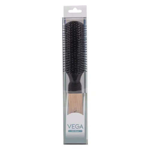 Vega Flat Hair Brush (E8-FB) Black