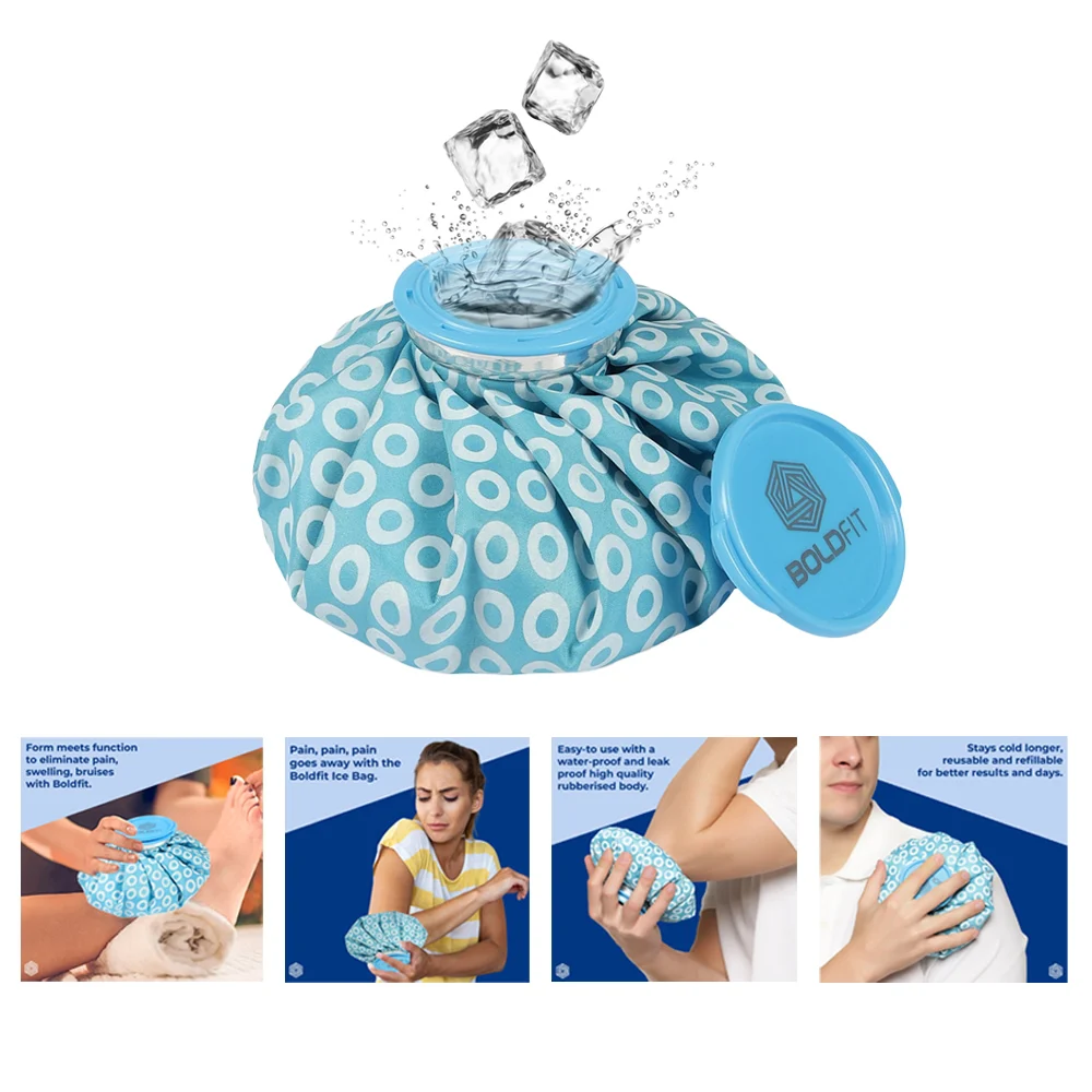 Boldfit Hot & Cold Water Bag For Pain Relief (7.5 Inch) - Blue