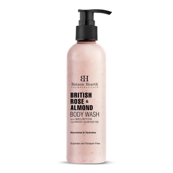 Botanic Hearth British Rose & Almond Body Wash