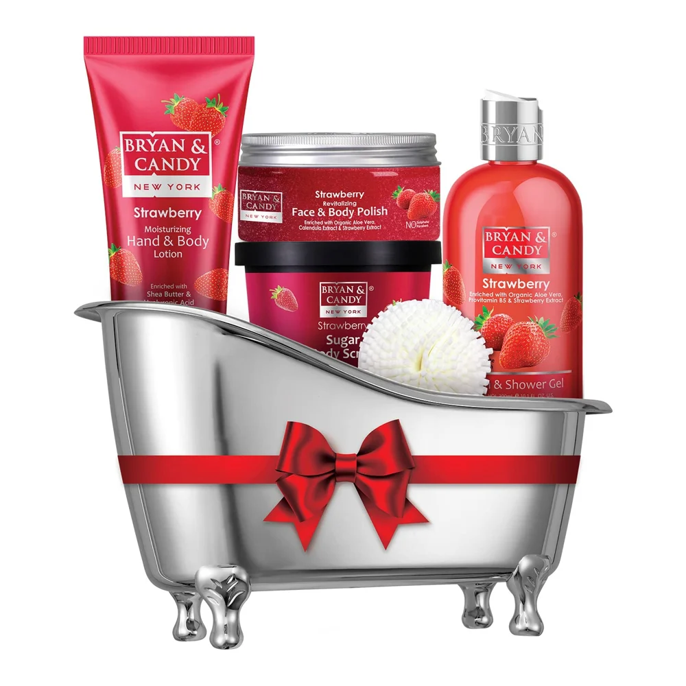 Bryan & Candy New York Strawberry Bath & Body Essentials Kit