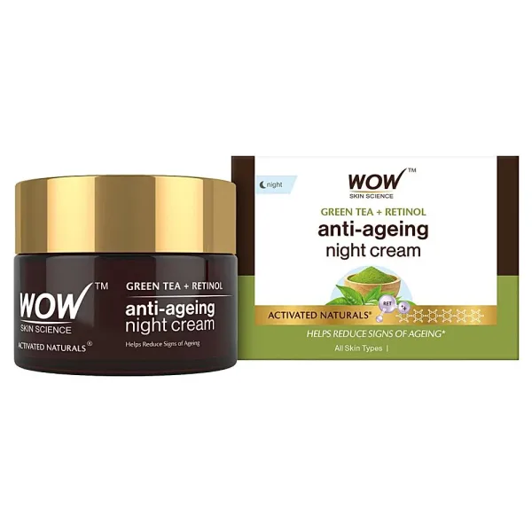 Wow Skin Science Green Tea + Retinol Anti Ageing Night Cream