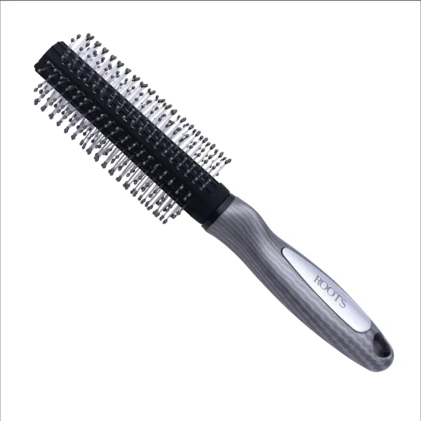 Roots TruGlam Hair Brush (SLV12) Round-Silver