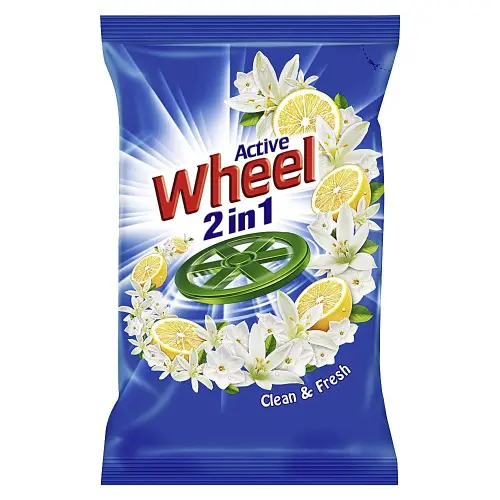 Wheel Active 2 In 1 Detergent Powder Blue