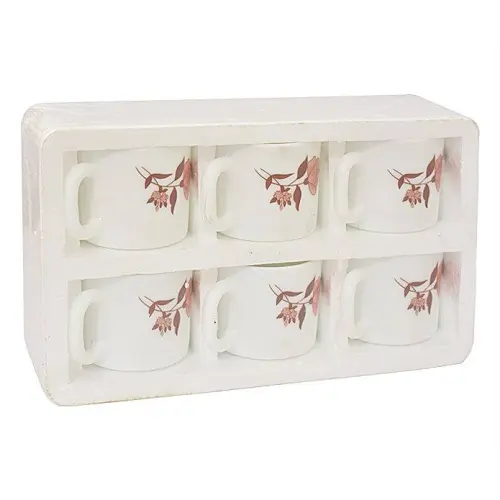 La Opala Coffee Cup Set (Assorted) - 6 Pieces