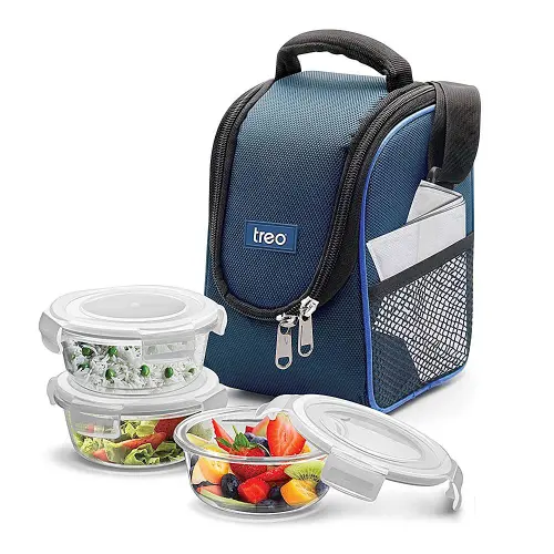 Treo Milton Glass Round Tiffin - Set of 3