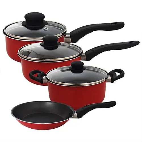 Pigeon ESS Non-Stick Gift Set (Red) - 7 Pieces