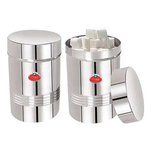Gokul Stainless Steel Tea Time Canister