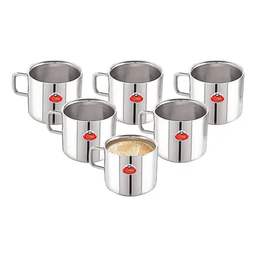 Gokul Stainless Steel Double Wall Tea Cup