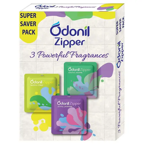 Odonil 3 Powerful Fragrances Zipper